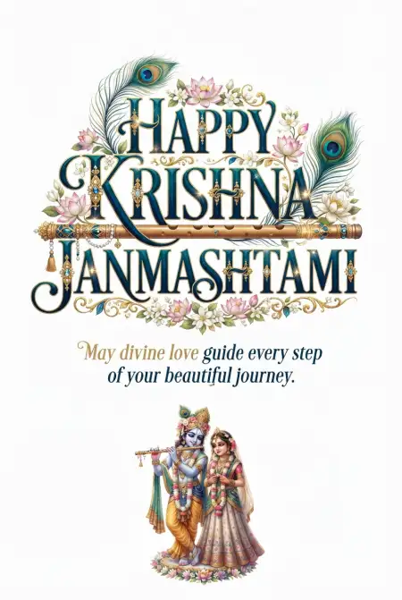 Free Happy Krishna Janmashtami 2026 Greeting Cards Image Download