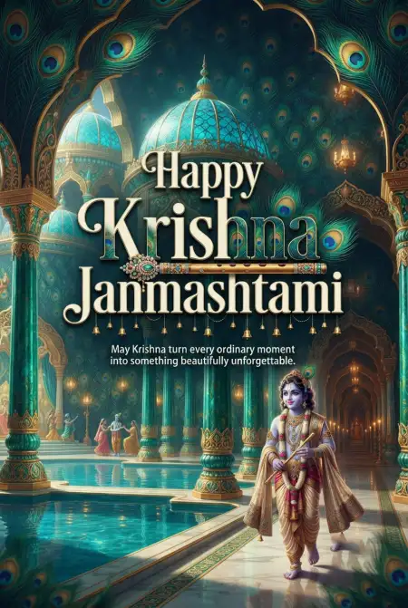 Free Happy Krishna Janmashtami 2026 Instagram Captions Image Download
