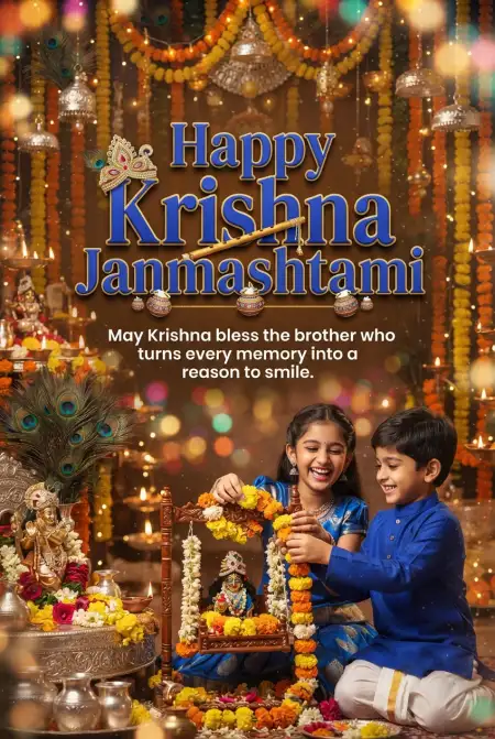 Free Happy Krishna Janmashtami 2026 Krishna And Radha Wishes Image Download