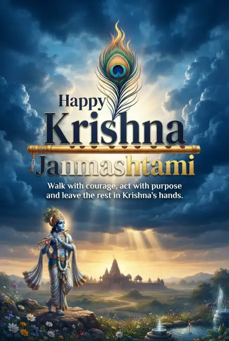 Free Happy Krishna Janmashtami 2026 Krishna Blessings Images Image Download