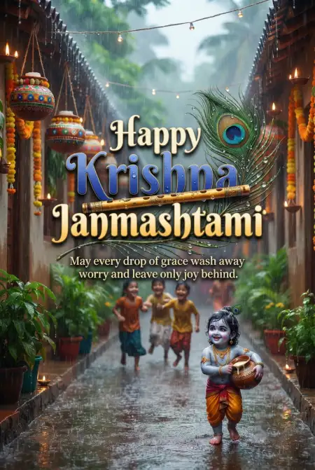 Free Happy Krishna Janmashtami 2026 Makhan Chor Instagram Images Image Download