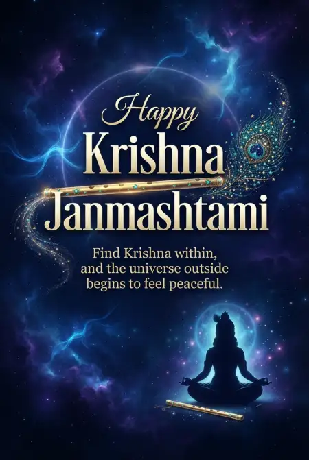Free Happy Krishna Janmashtami 2026 Messages Image Download