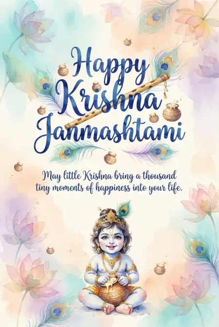 Free Happy Krishna Janmashtami 2026 Shareable Images Image Download