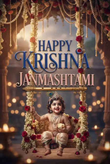 Free Happy Krishna Janmashtami 2026 Social Media Images Image Download