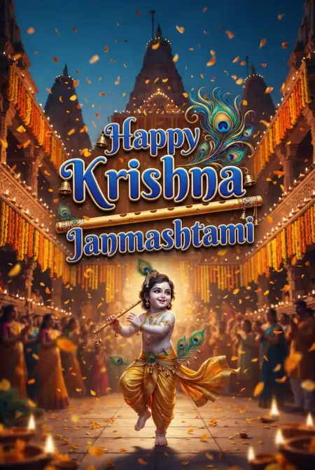 Free Happy Krishna Janmashtami 2026 Wallpapers Image Download