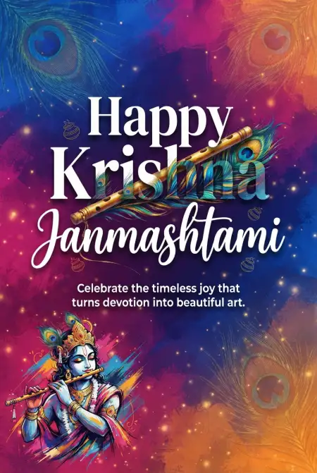 Free Happy Krishna Janmashtami 2026 Whatsapp Dp Image Download