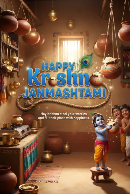 Free Happy Krishna Janmashtami 2026 Wishes For Customers Image Download