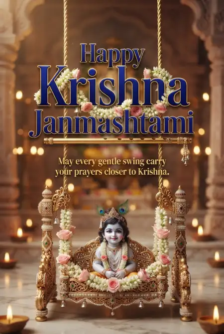 Free Happy Krishna Janmashtami 2026 Wishes For Everyone Image Download