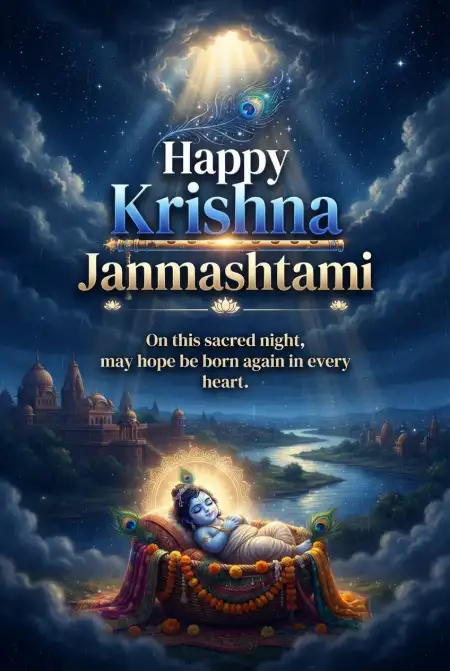 happy krishna janmashtami 2026 wishes images