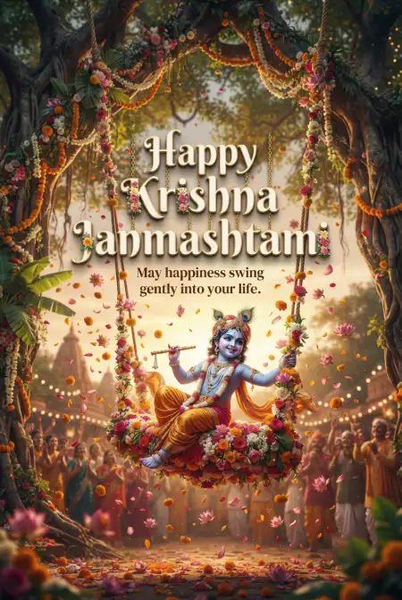 Happy Krishna Janmashtami Greetings And Whatsapp Status - Free Happy Krishna Janmashtami Greetings Download