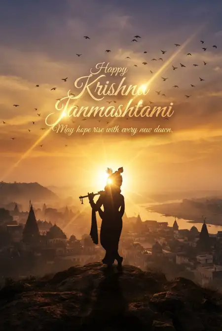 Happy Krishna Janmashtami Greetings For Morning Wishes - Free Happy Krishna Janmashtami Greetings Download