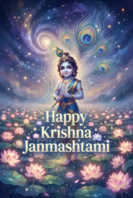 Happy Krishna Janmashtami Greetings For Spiritual Celebration - Free Happy Krishna Janmashtami Greetings Download