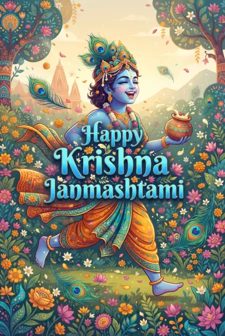 Happy Krishna Janmashtami Greetings Posts - Free Happy Krishna Janmashtami Greetings Download