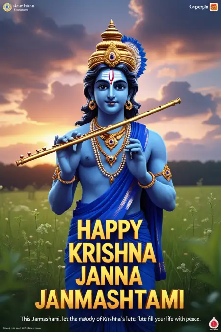 Happy Krishna Janmashtami Wishes In Hindi - Free Krishna Janmashtami Download