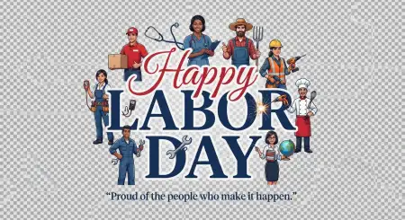 Happy Labor Day Usa 2026 Design Png - Free Happy Labor Day Usa 2026 Download