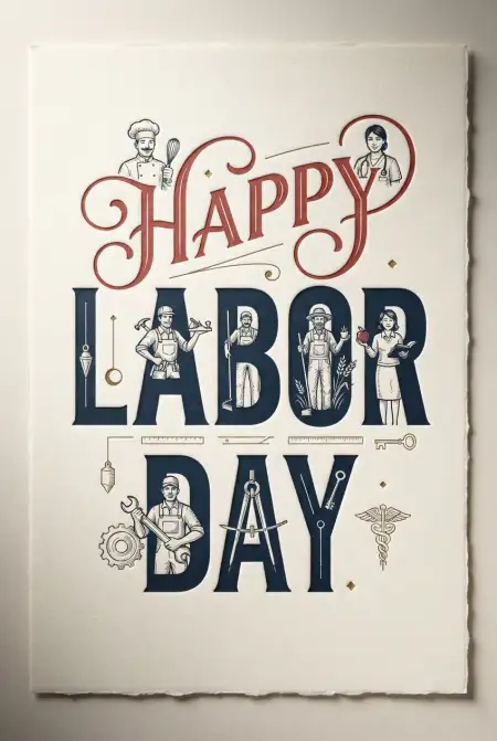 Happy Labor Day Usa 2026 Greeting Card - Free Happy Labor Day Usa 2026 Download