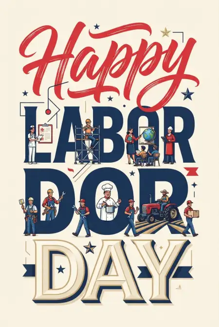 Happy Labor Day Usa 2026 Red White And Blue Social Media Images - Free Happy Labor Day Usa 2026 Download