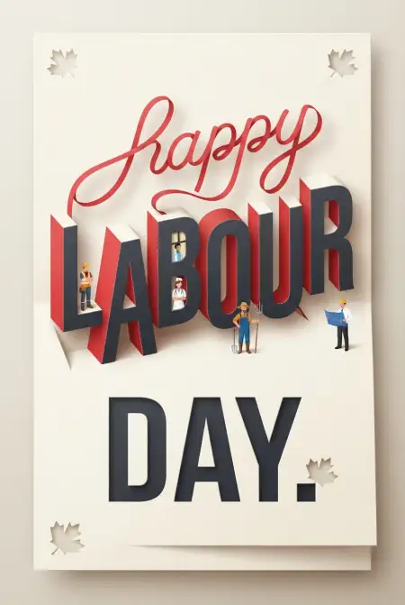 Happy Labour Day Canada 2026 Corporate Greeting Card - Free Happy Labour Day Canada 2026 Download