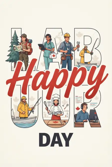 Happy Labour Day Canada 2026 Greeting Images - Free Happy Labour Day Canada 2026 Download
