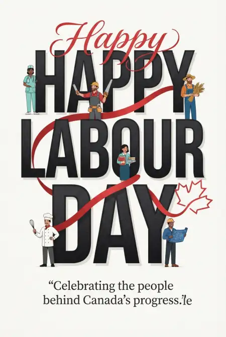 Happy Labour Day Canada 2026 Greetings For Workers - Free Happy Labour Day Canada 2026 Download