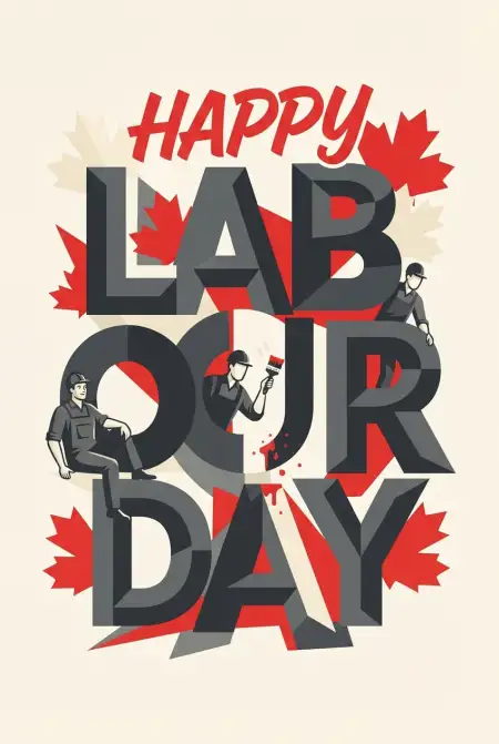 Free Happy Labour Day Canada 2026 Shareable Images Image Download