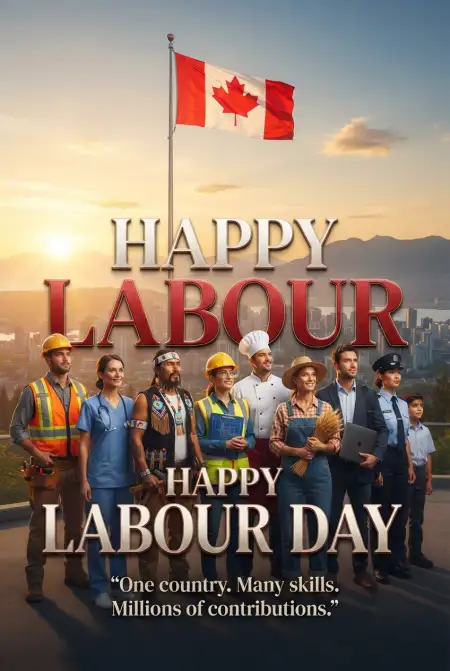 Free Happy Labour Day Canada 2026 Text Png Image Download
