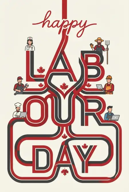 Free Happy Labour Day Canada 2026 Wishes For Colleagues Image Download