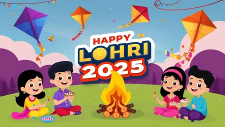 happy lohri 2025 festive clipart for graphics