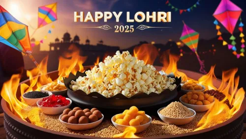 happy lohri 2025 greeting cards