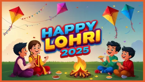 happy lohri 2025 kids celebration photos