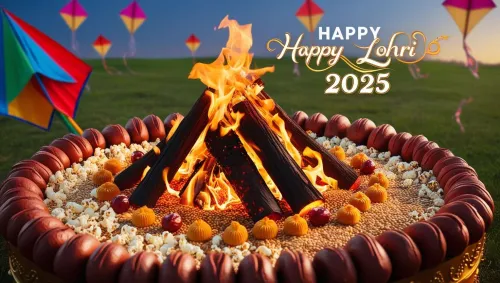 happy lohri 2025 nature-themed wallpapers