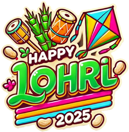 happy lohri 2025 png perfect for e-cards