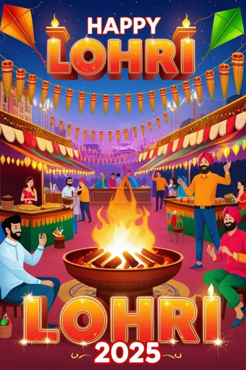 happy lohri 2025 rangoli design pictures