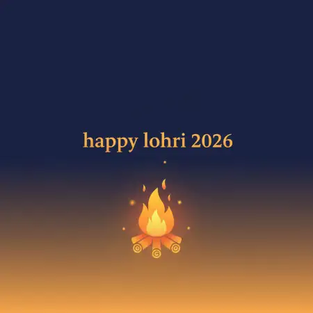 Free Happy Lohri 2026 Creative Design Background Download