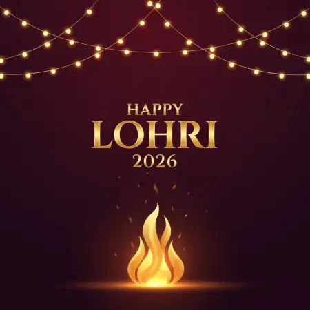 happy lohri 2026 festive background