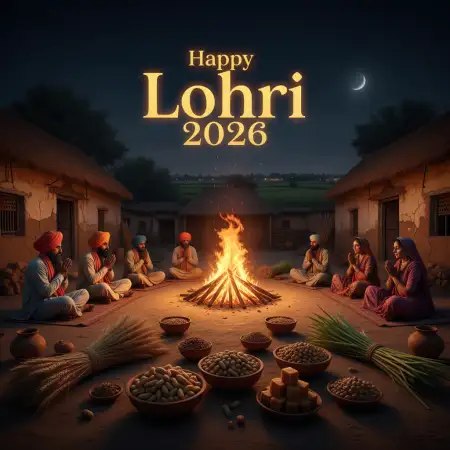 Happy Lohri 2026 Greetings 4k Image - Free Happy Lohri 2026 Greetings Download
