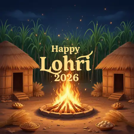 Happy Lohri 2026 Greetings Business Wishes - Free Happy Lohri 2026 Greetings Download