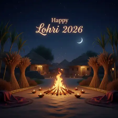 Happy Lohri 2026 Greetings For Relatives - Free Happy Lohri 2026 Greetings Download