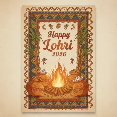 Happy Lohri 2026 Greetings Text Image - Free Happy Lohri 2026 Greetings Download