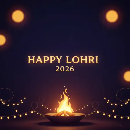 Free Happy Lohri 2026 Message Photo Background Download