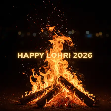 Happy Lohri 2026 Night Wishes - Free Happy Lohri 2026 Wishes Download