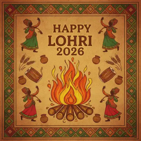 Happy Lohri 2026 Wishes For Loved Ones - Free Happy Lohri 2026 Wishes Download
