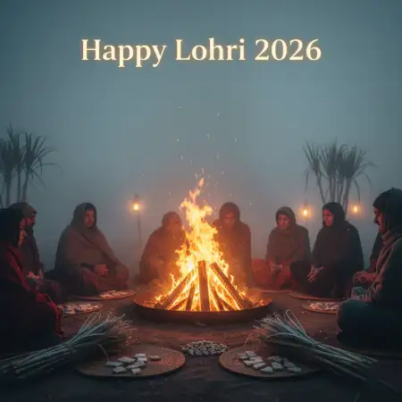 Happy Lohri 2026 Wishes For Whatsapp Group - Free Happy Lohri 2026 Wishes Download