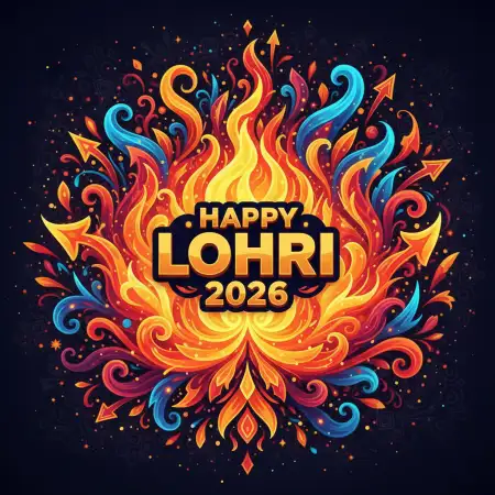 Happy Lohri 2026 Wishes In Punjabi Language - Free Happy Lohri 2026 Wishes Download