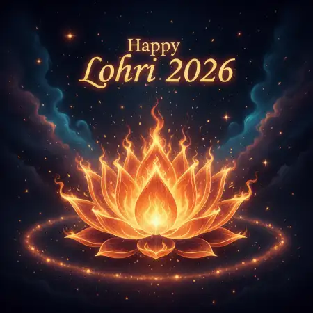 Happy Lohri 2026 Wishes Vector - Free Happy Lohri 2026 Wishes Download
