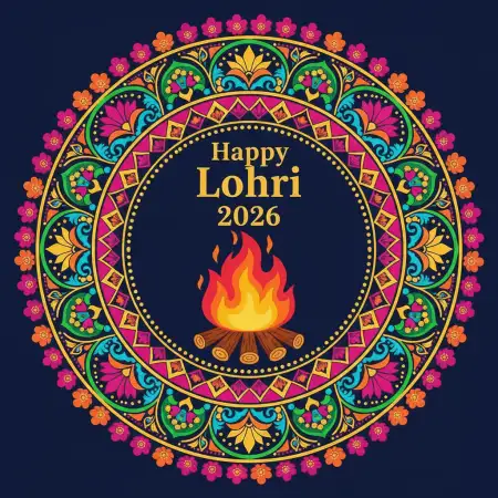 Happy Lohri 2026 Wishes Whatsapp Images - Free Happy Lohri 2026 Wishes Download