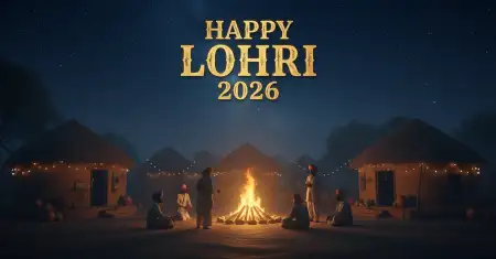Happy Lohri 2026 Wishes With Name - Free Happy Lohri 2026 Wishes Download