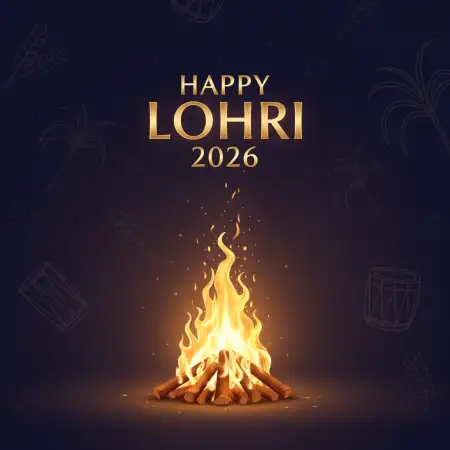 Happy Lohri 2026 Wishes With Traditional Theme - Free Happy Lohri 2026 Wishes Download
