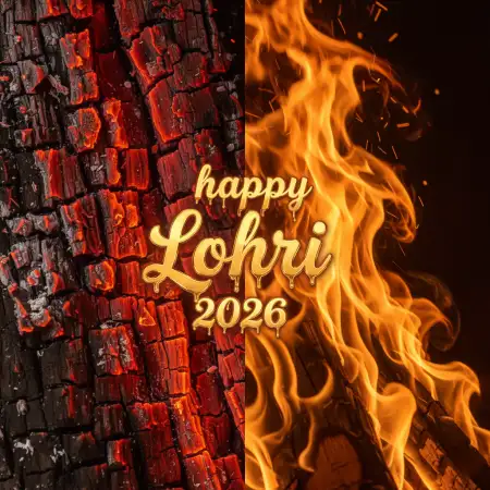 Free Happy Lohri Facebook Post 2026 Background Download
