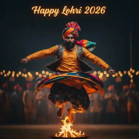 Happy Lohri Festival Wishes In Hindi 2026 - Free Happy Lohri 2026 Wishes Download